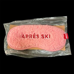 PINK Sleep Eye Mask Sherpa Apres Ski New